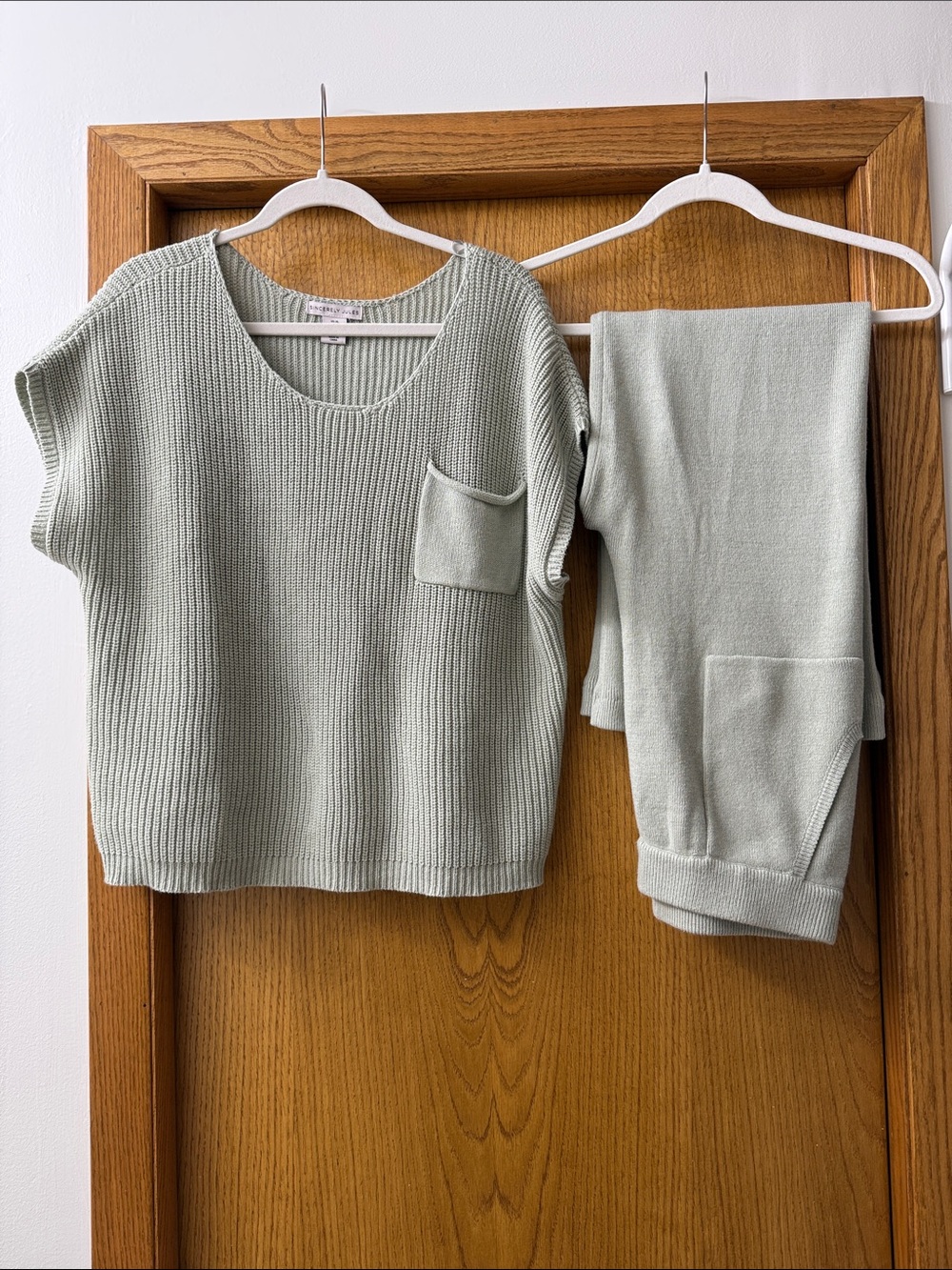 Sincerely Jules Mint Green Knit Lounge Set
